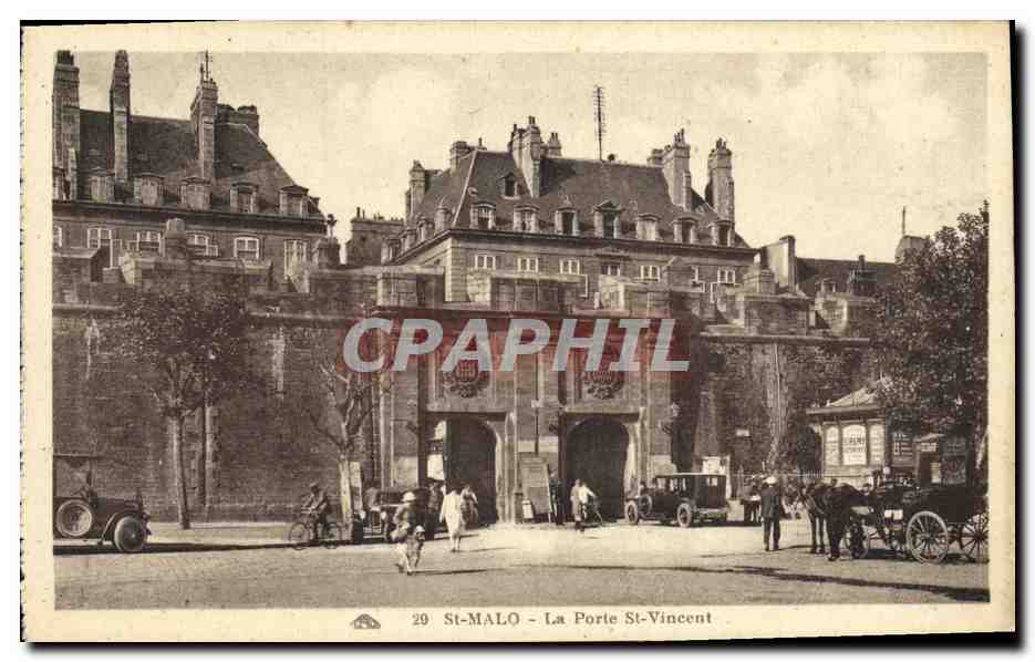 St-Malo - La Porte St-Vincent — éditeur Alinacienne des Arts Photomécaniques, Strasbourg, n°29