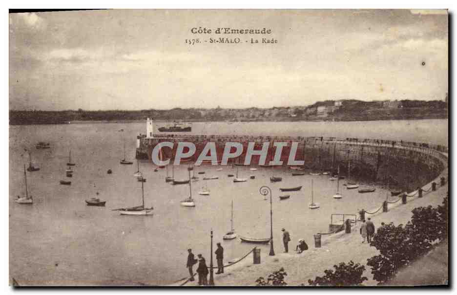 St-Malo - La Rade — Côte d'Émeraude — éditeur Laurent-Né, Rennes