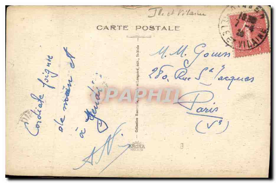 Saint-Malo — Le Grand Bé et le Tombeau de Châteaubriand — éditeur ARCRA — Verso