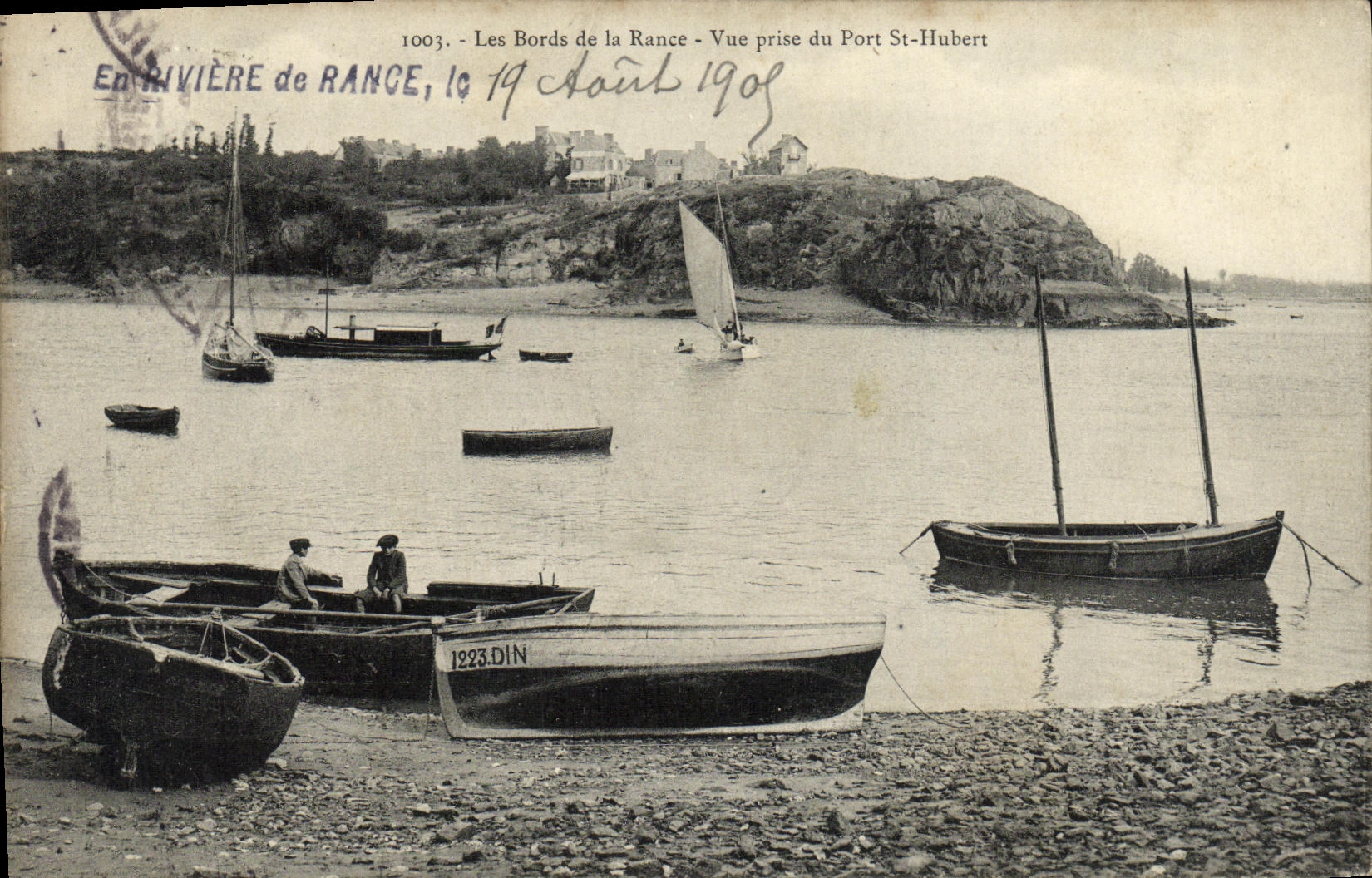 Los bordes del río Rance - Vista tomada del Puerto de San Hubert — 1003, editada por En RIVIÈRE de RANCE