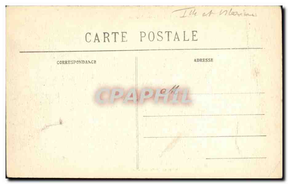 Vitré — Vue Générale — Château et Hôpital Saint-Nicolas — Édition Vitré — Verso