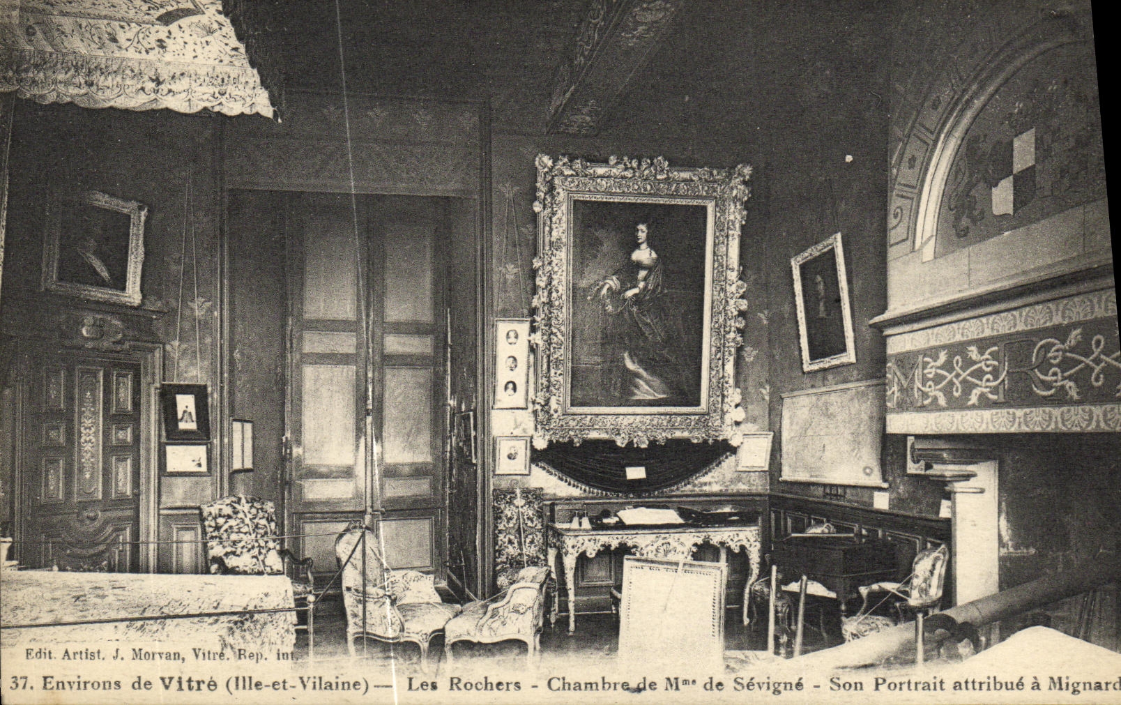 CPA Environs de Vitre Les Rochers Chambre de Mme de Sevigne 