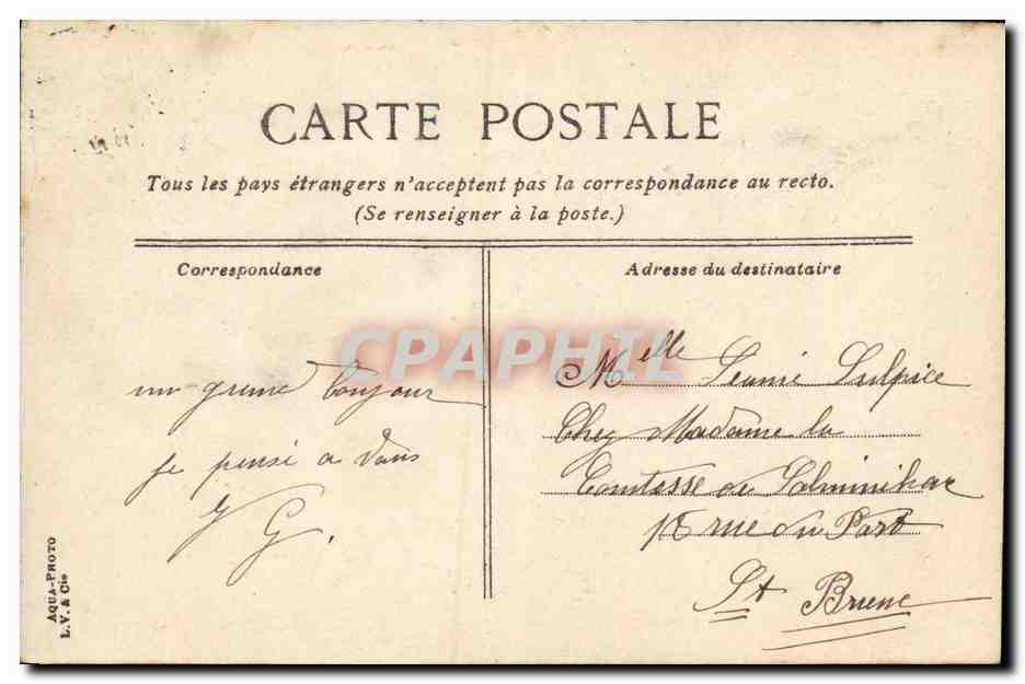 CPA Rennes Les Quais Pris du Pont de Berlin — Rückseite