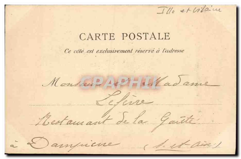 Rennes - Le Théâtre — Vues du Réseau de l'Ouest, n°173 — J.-L. Édit., Paris — Verso