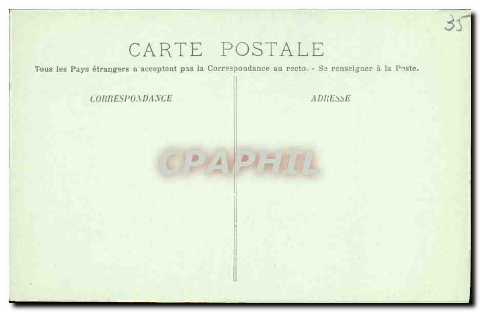 Rennes - Le Château Branlant — LL, éditeur LL, n° 81 — Rückseite