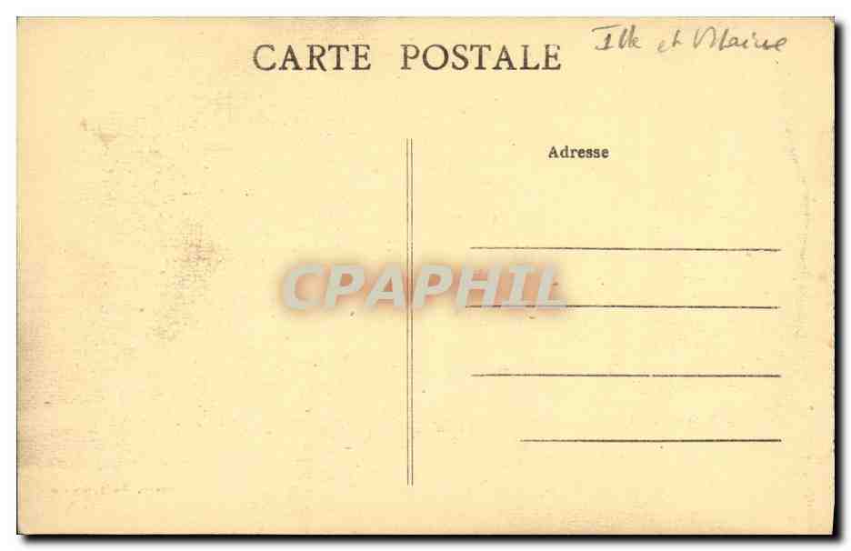 CPA Rennes Les Serres et le Bassin — Rückseite