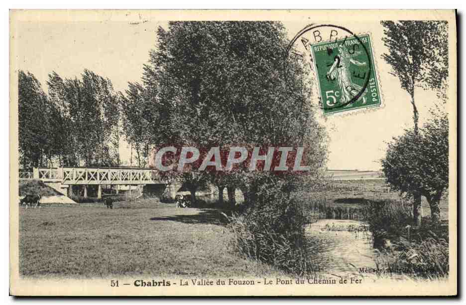 CPA Charbris La Valle du Fouzon Le Pont du Chemin de Fer