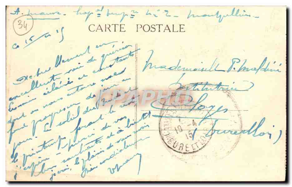 Montpellier — Place de la Comédie et Grand Théâtre — Capestan, éditeur, Montpellier — Rückseite