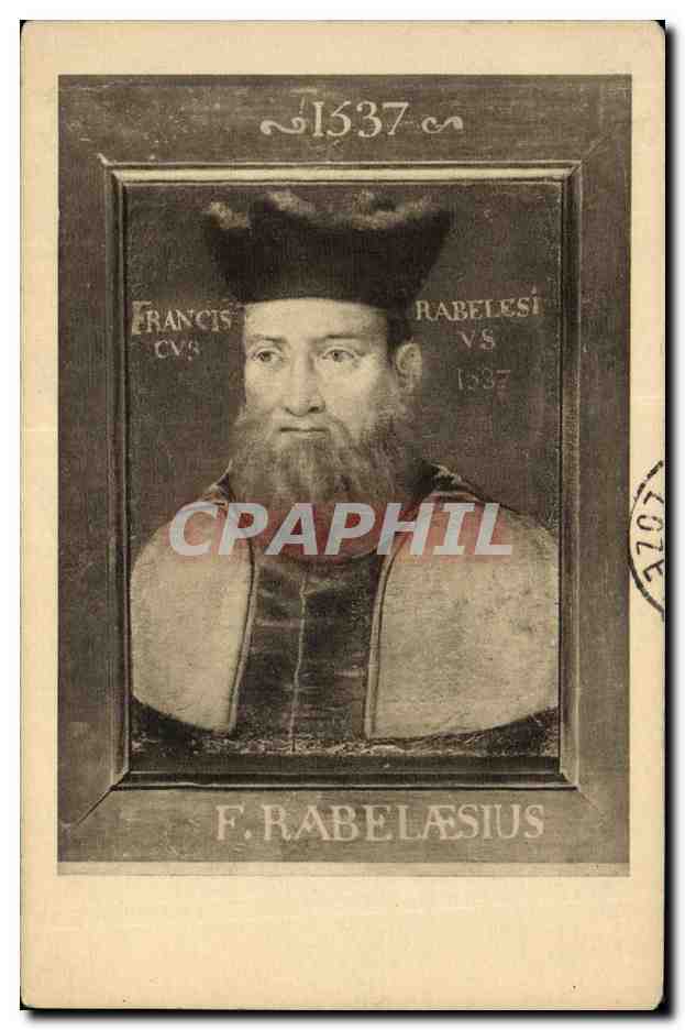Portrait de François Rabelais — 1537 — Galerie du Vestiaire ou Salle Ranchin