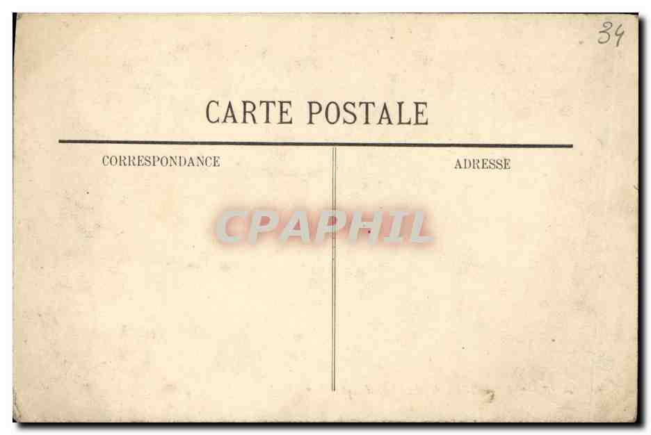 CPA Montpellier Le Vieux Port de Mycenes — Rückseite