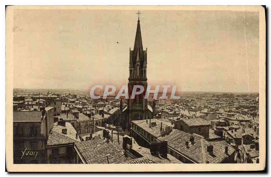 Montpellier (Hérault) — Panorama towards the Church of Saint Anne — Éditions d'Art Yvon, Paris