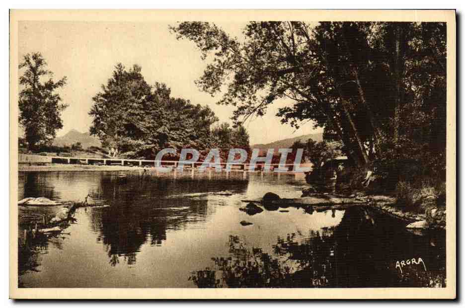 CPA Lamalou les Bains Pont sur l Orb reliant Lamalou au Pare de la Verniere