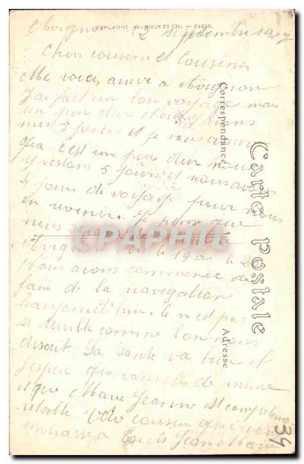 CPA Palavas les Flots Les Jetees — Rückseite