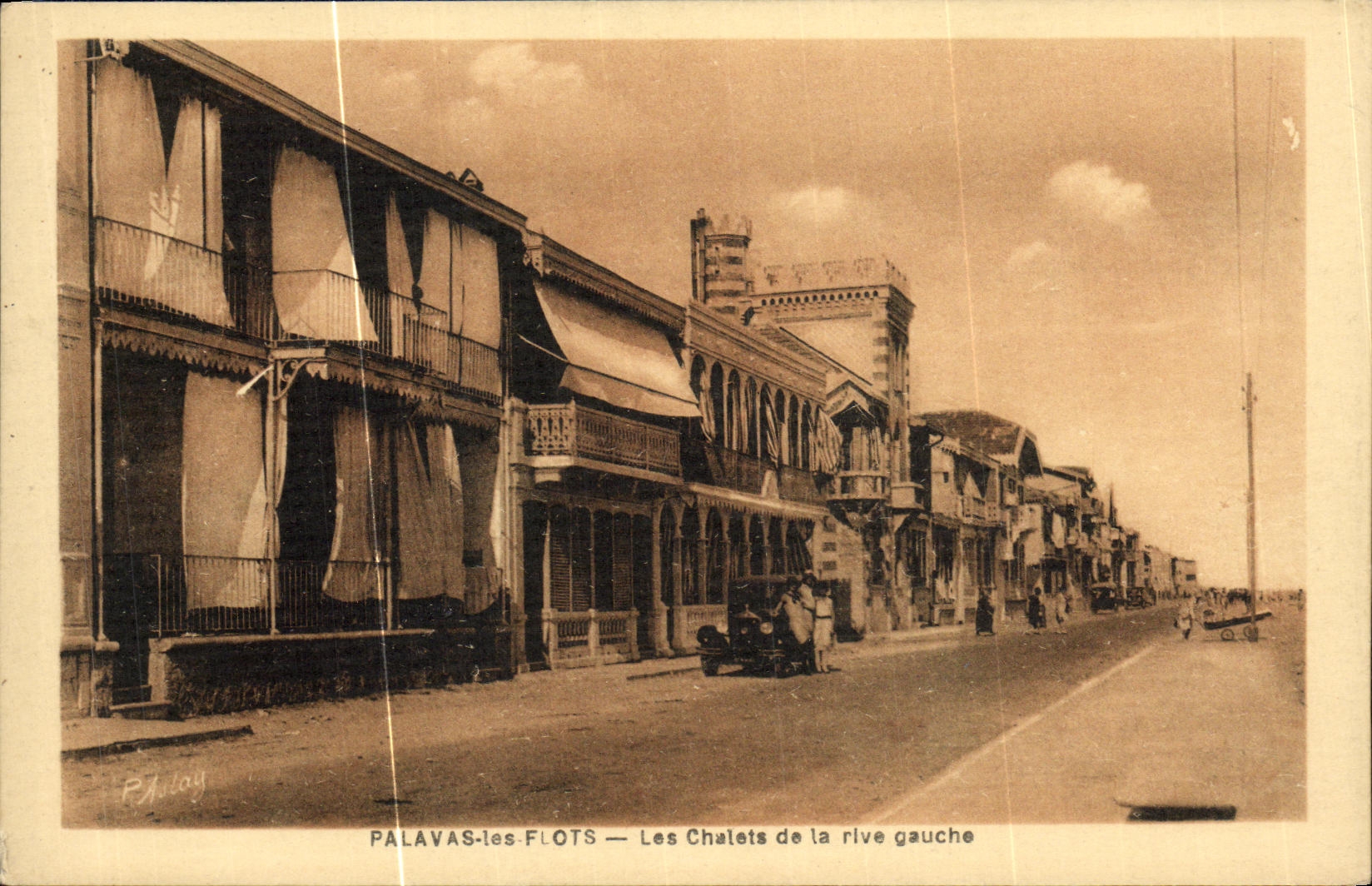 CPA Palavas les Flots Les Chalets de la rive gauche