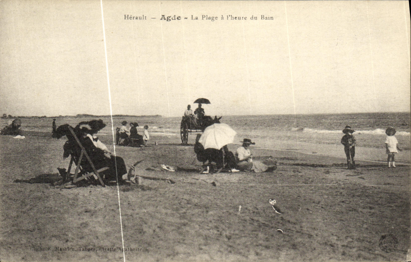 CPA Herault Agde La Plage a L Heure du Bain