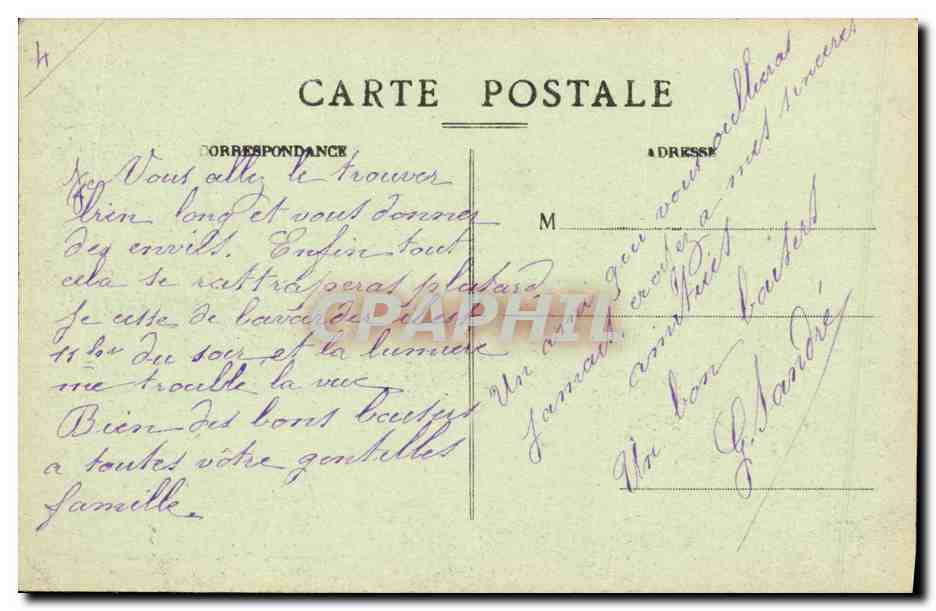CPA Herault Agde L Herault et le Canal — Back