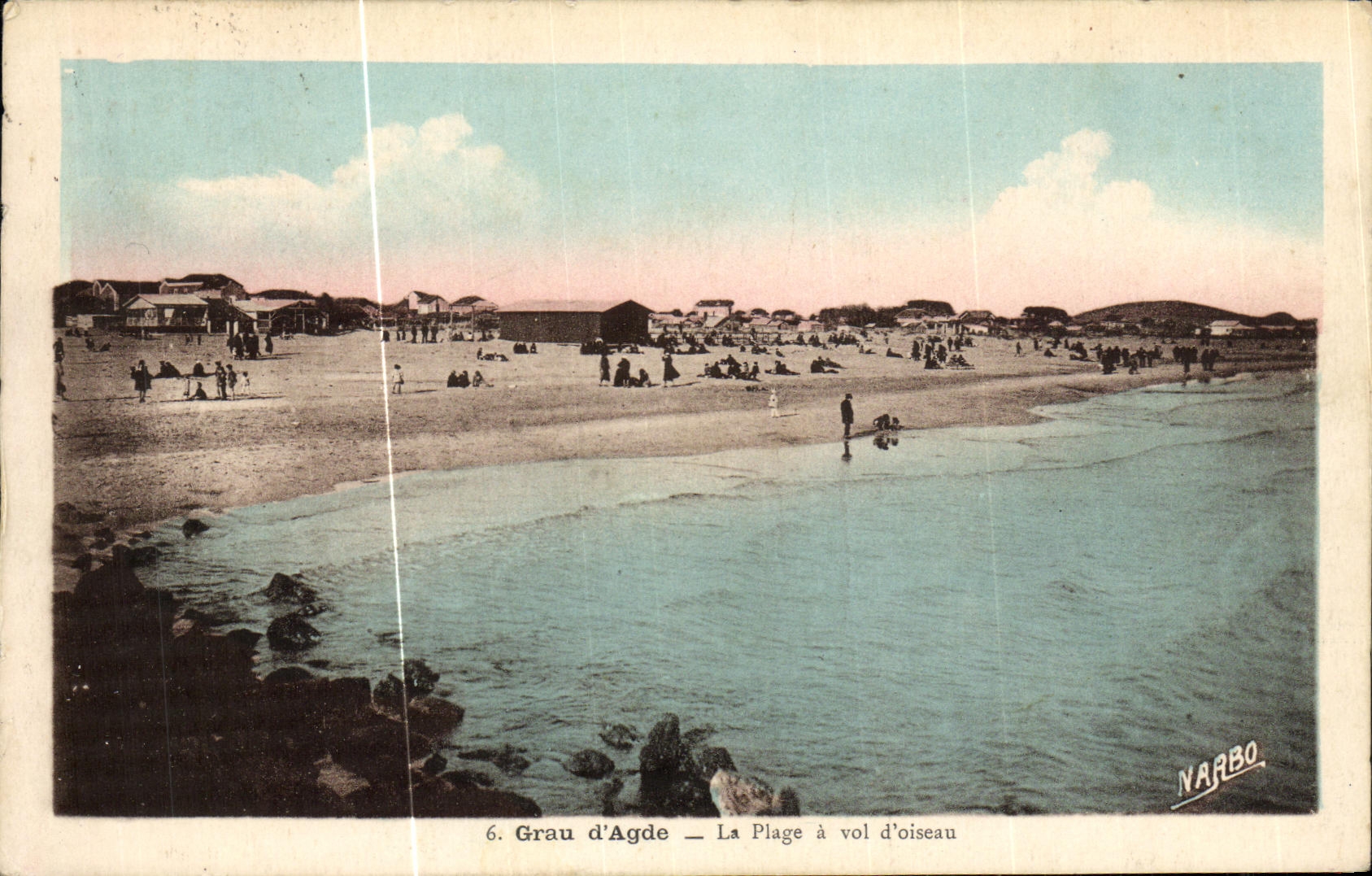 CPA Grau d Agde La Plage a vol d oiseau