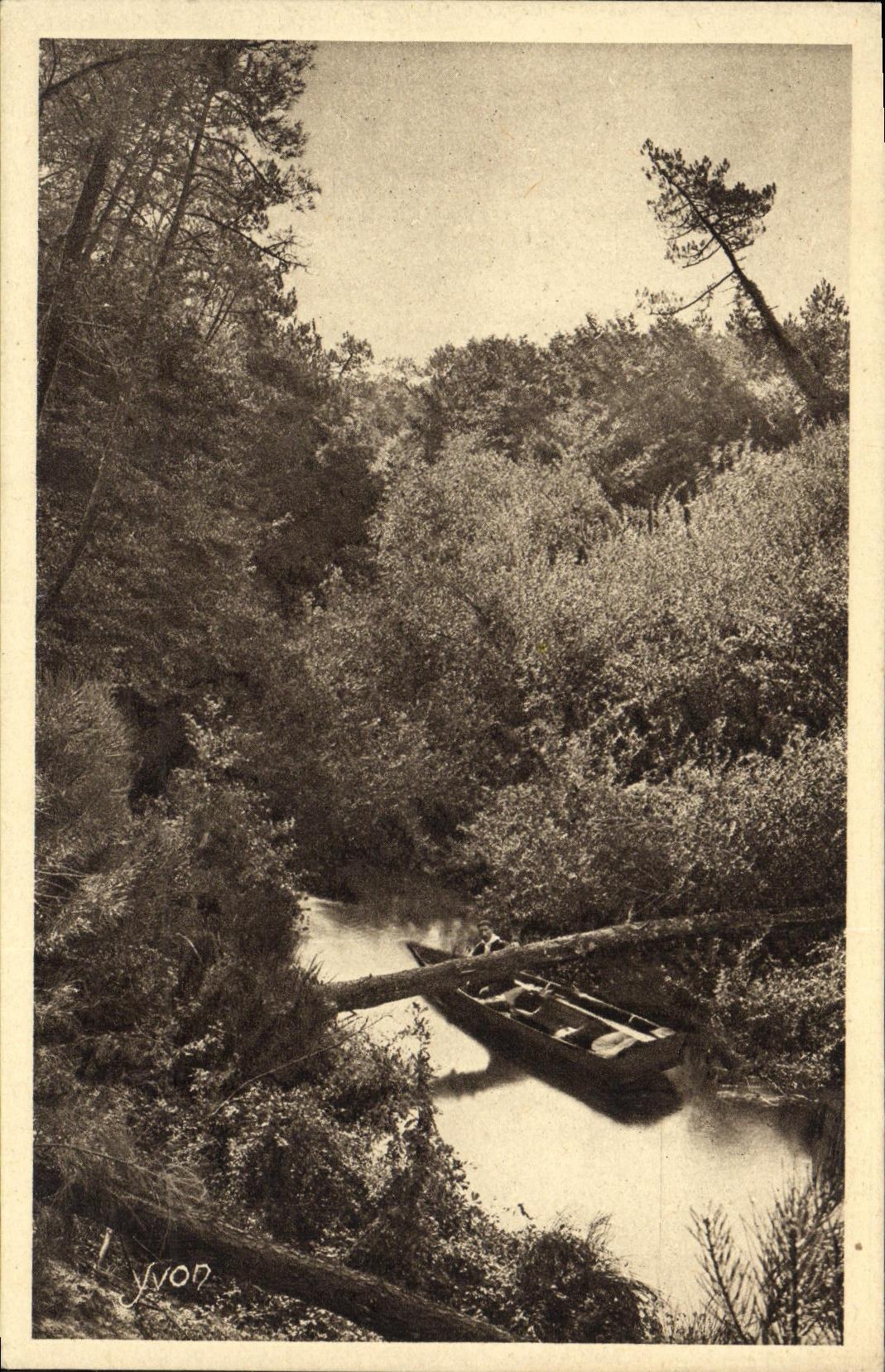 Le courant d'Huchet — Les Landes de Gascogne — Édition d'Art YVON, Néanty-Paris