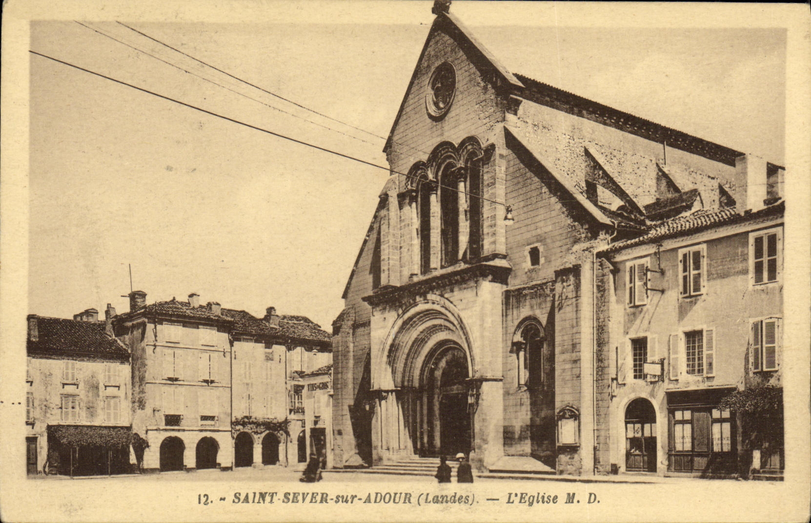 CPA Saint Sever sur Adour L Eglise M D