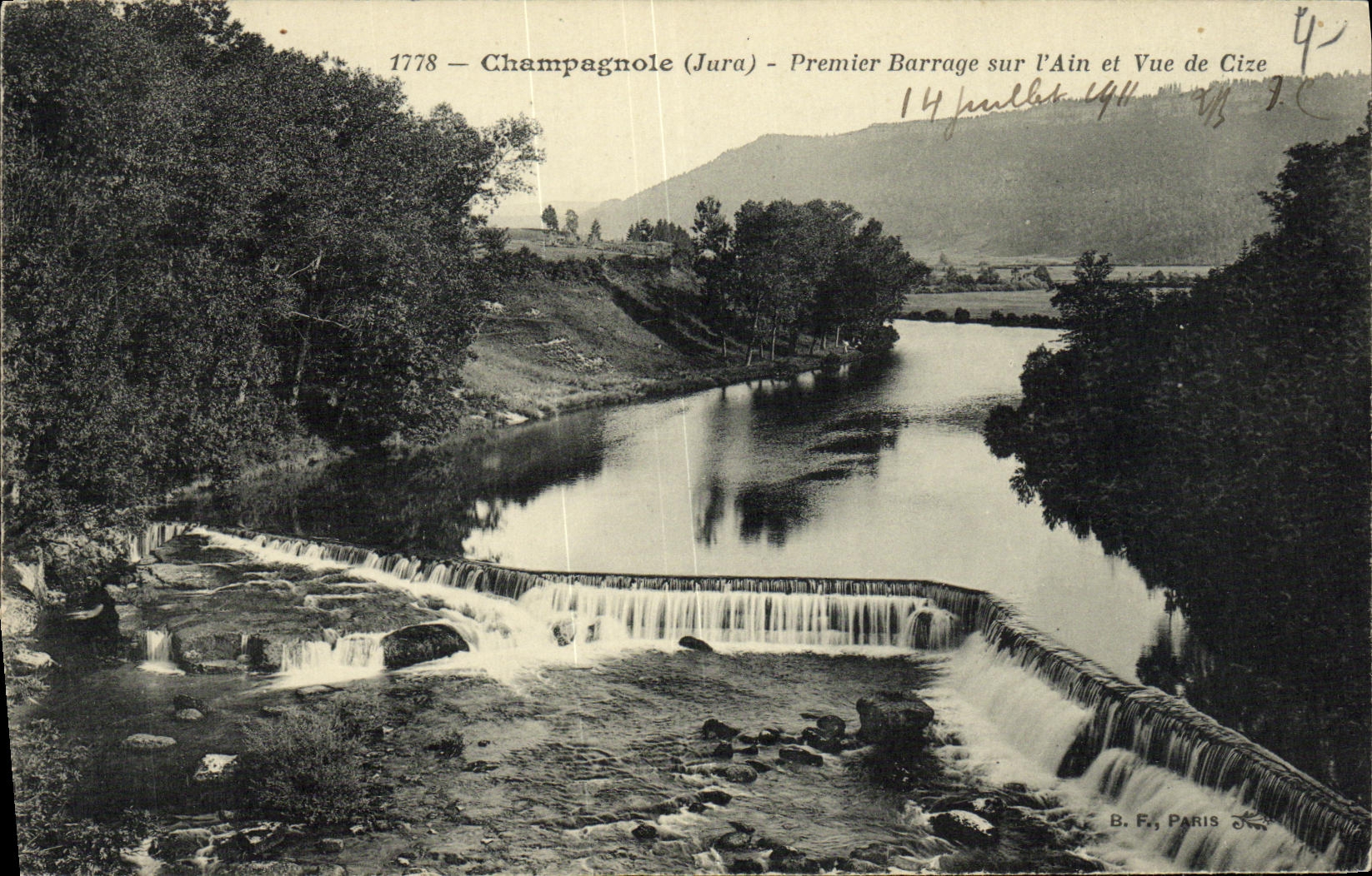 CPA Champagnole Premier Barrage sur l Ain et Vue de Cize