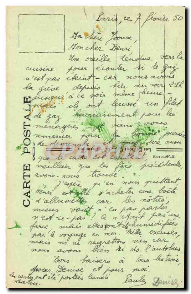 CPA Sites Pittoresques de Franche Comte route Pittoresque de Champagnole a Saint Laurent Un defile — Rückseite