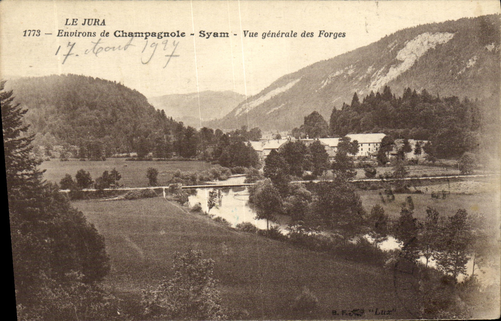 CPA Le Jura Environs de Champagnole Syam Vue generale des Forges