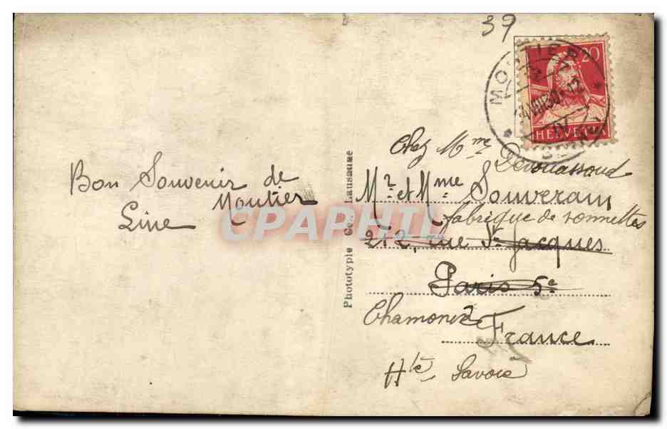 Jura Bernois - Panorama — 4935 — Phototype Lausanne — Back