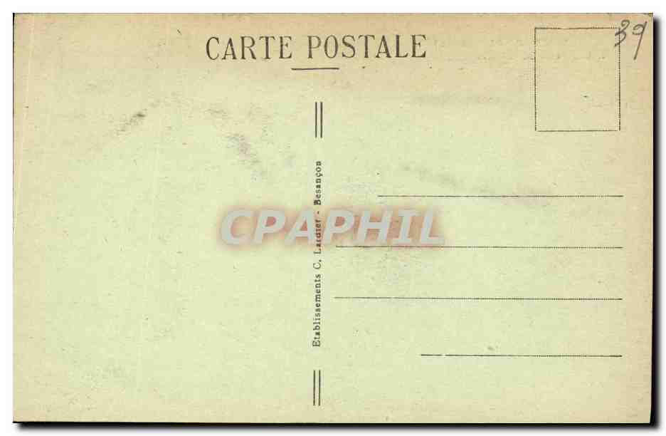 CPA Champagnole L Ain et le Mont Rivel — Back