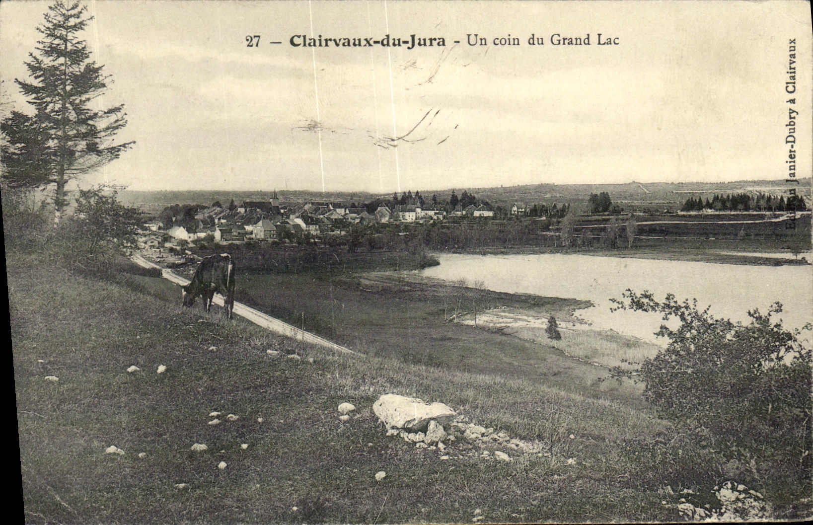 CPA Clairvaux du Jura Un coin du Grand Lac Vache