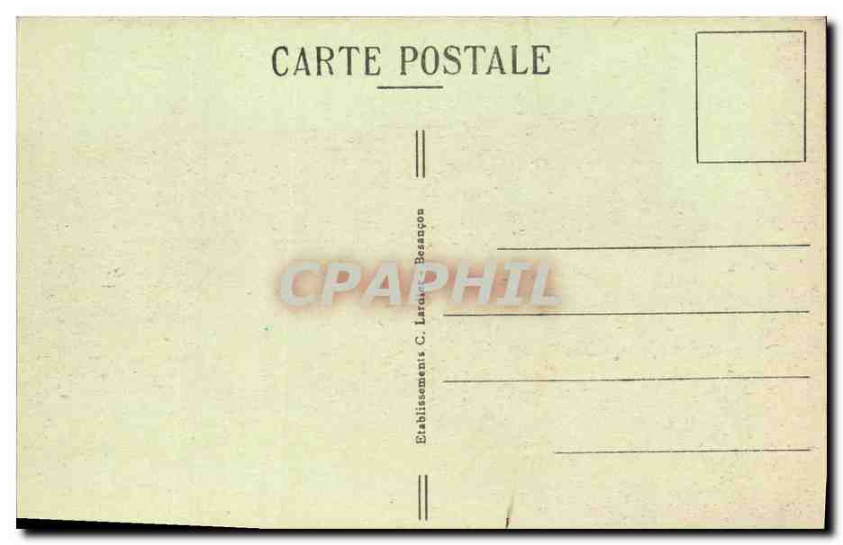 CPA Besancon les Bains Hotel de Ville  — Rückseite