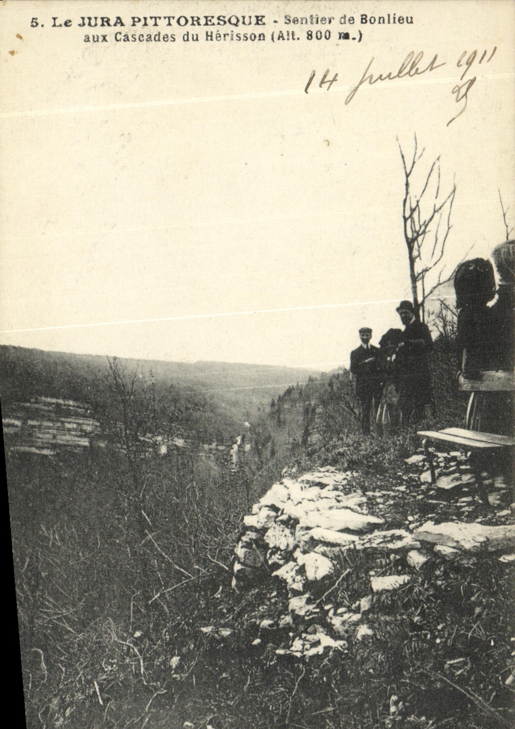 Le Jura pittoresque — Cascades du Hérisson — Sentier de Bonlieu (Alt. 800 m.)