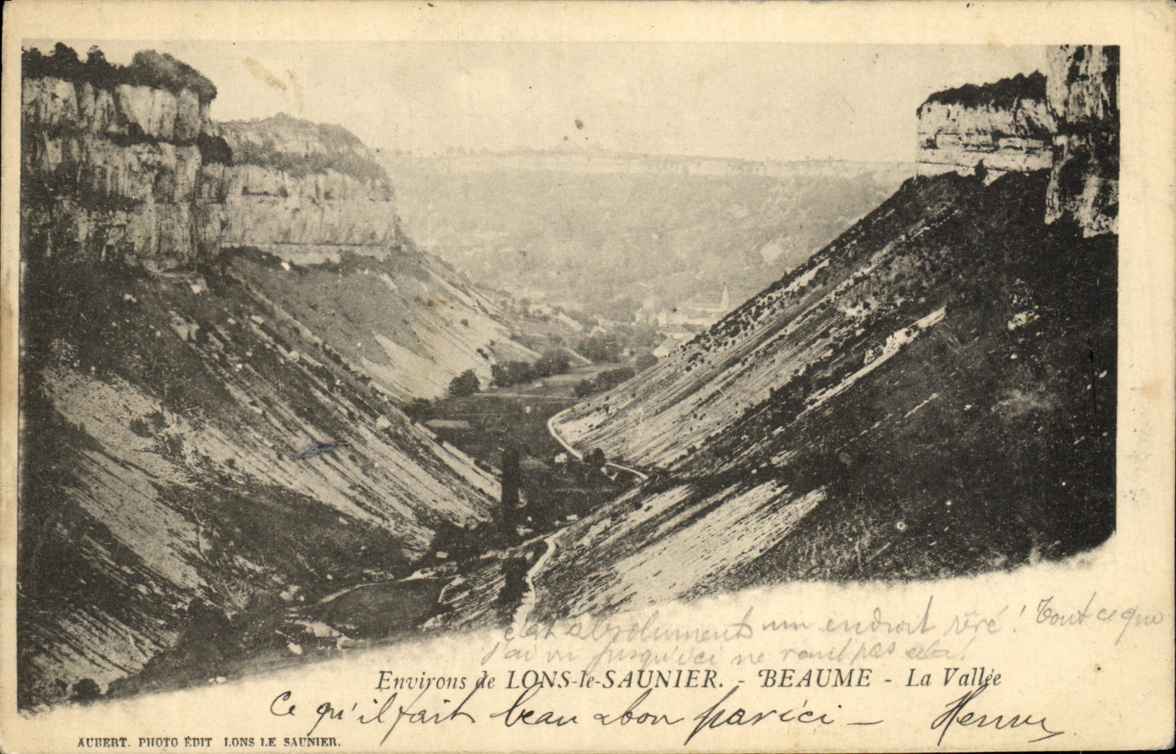 CPA Environs de Lons le Saunier Beaume La Vallee