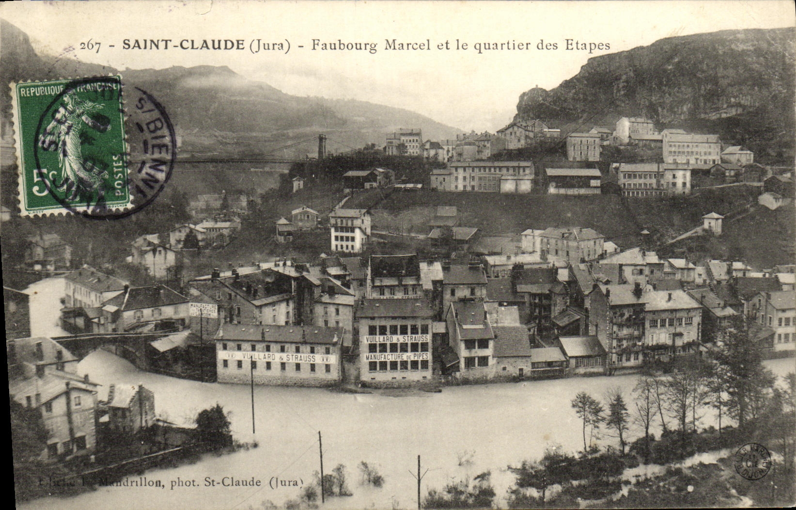 SAINT-CLAUDE (Jura) - Faubourg Marcel et le quartier des Etapes - phot. St-Claude (Jura)