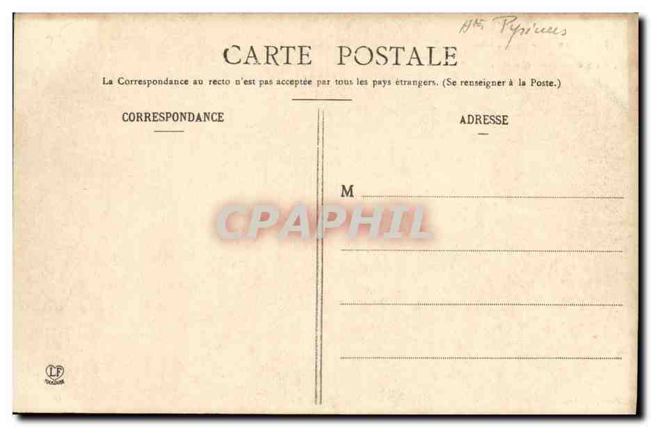 CPA Gavarnie L Hotel du Vignemale et le Cirque — Verso