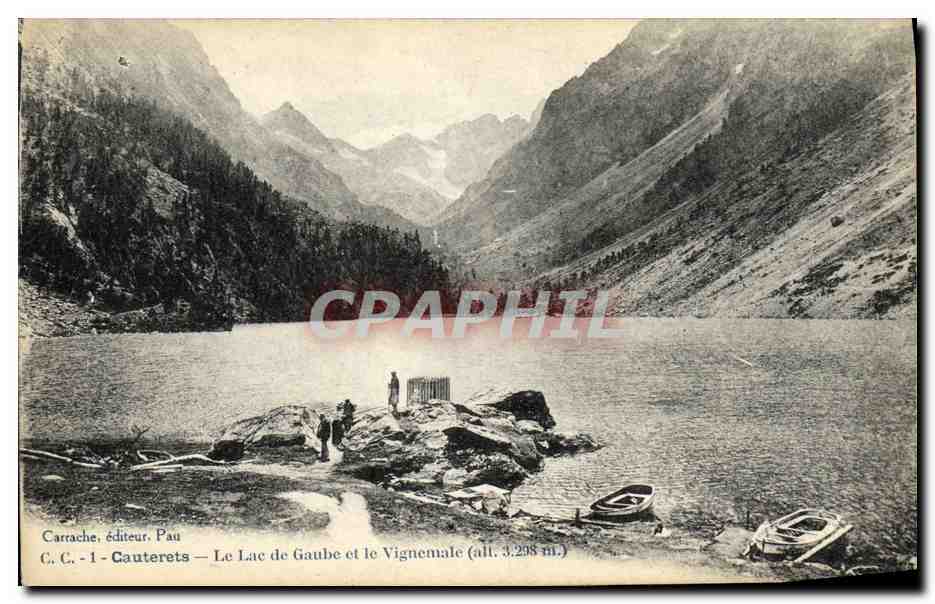 Le Lac de Gaube et le Vignemale (all. 3.298 m) — Cauterets — Carrache, éditeur, Pau