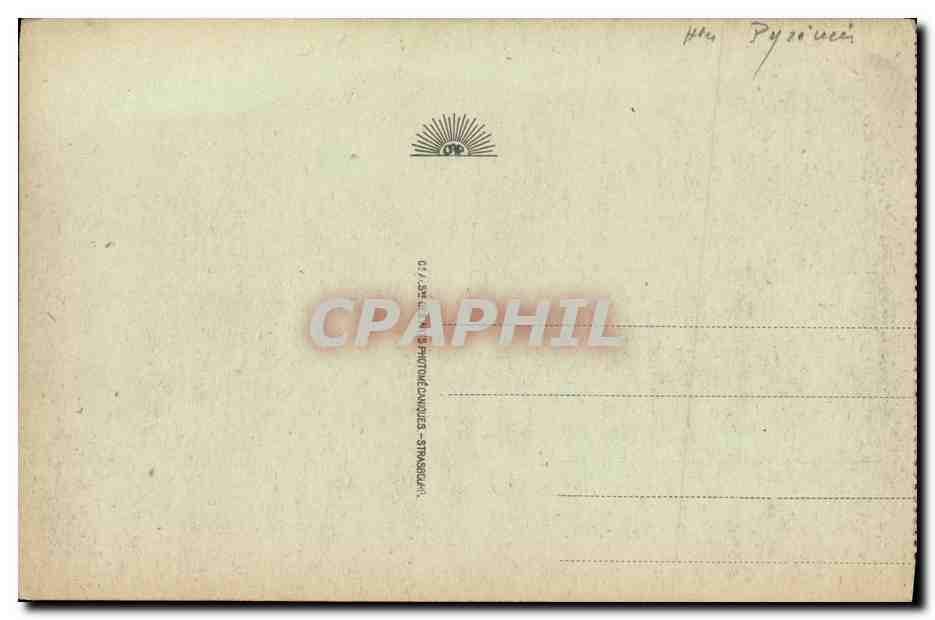 Cauterets - Der Brücke von La Raillère und Caballiros — Verlag CPAPHIL, Nr. 36 — Rückseite