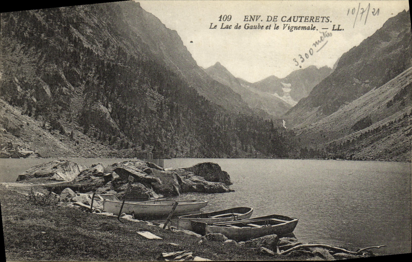 CPA Environs de Cauterets La Lac Gaube et le Vignemale