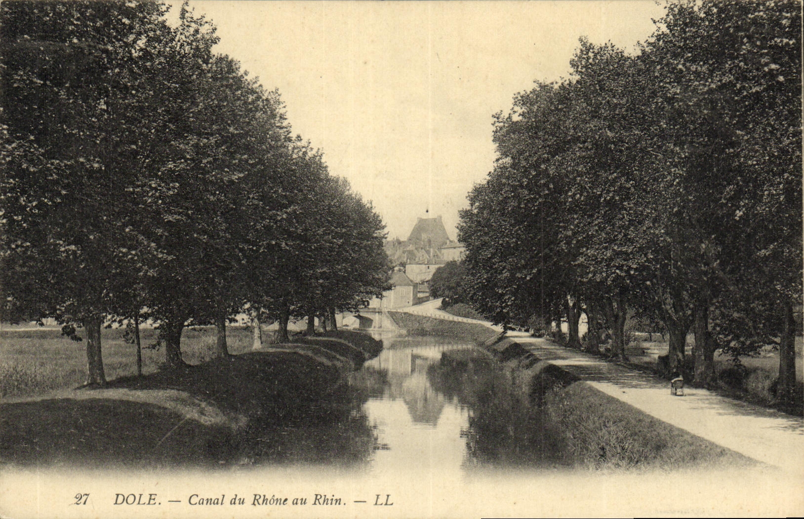 CPA Dole Canal du Rhone au Rhin