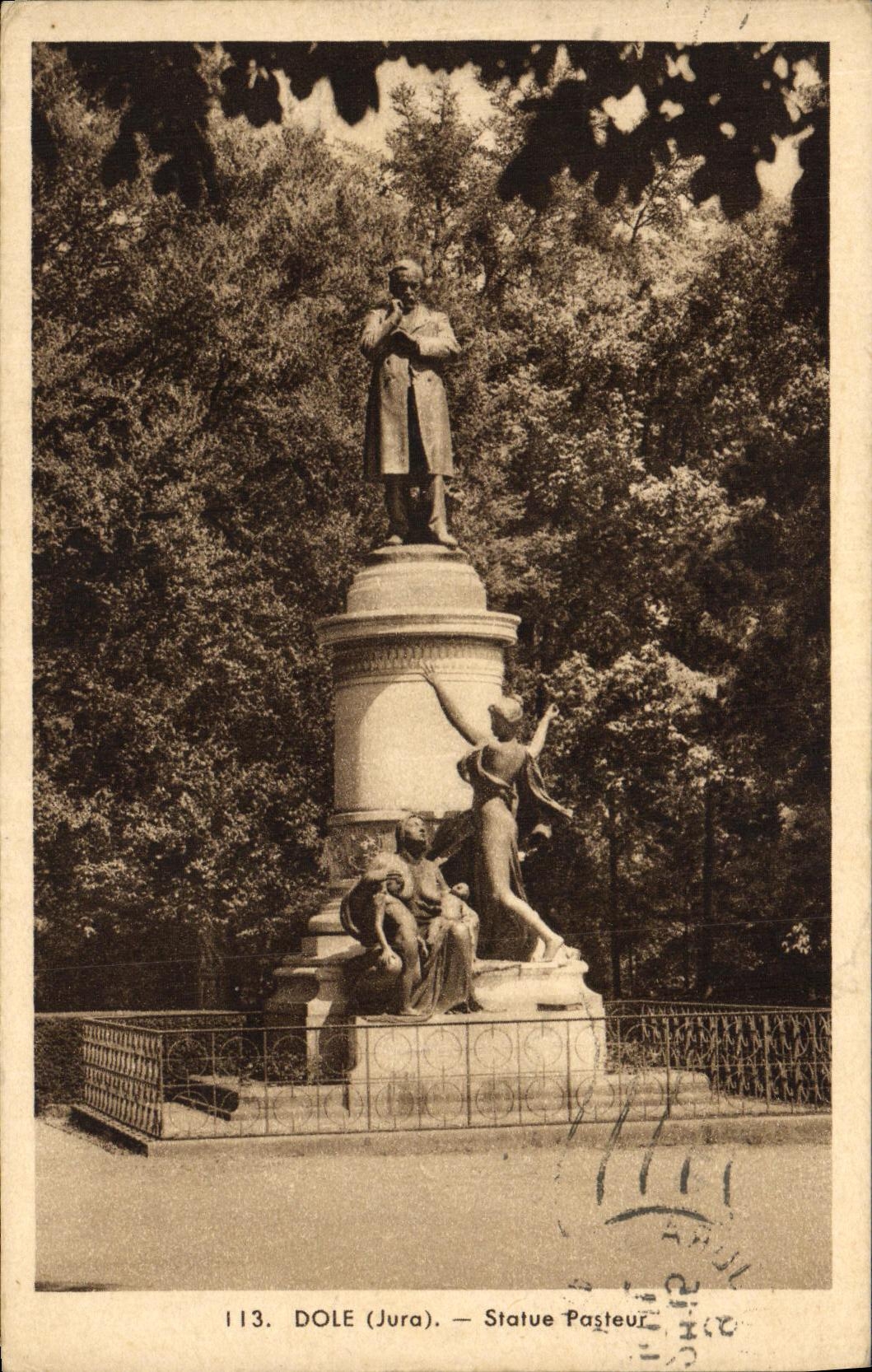 Dole (Jura) — Statue Pasteur — Éditions E. Pretet, n°113