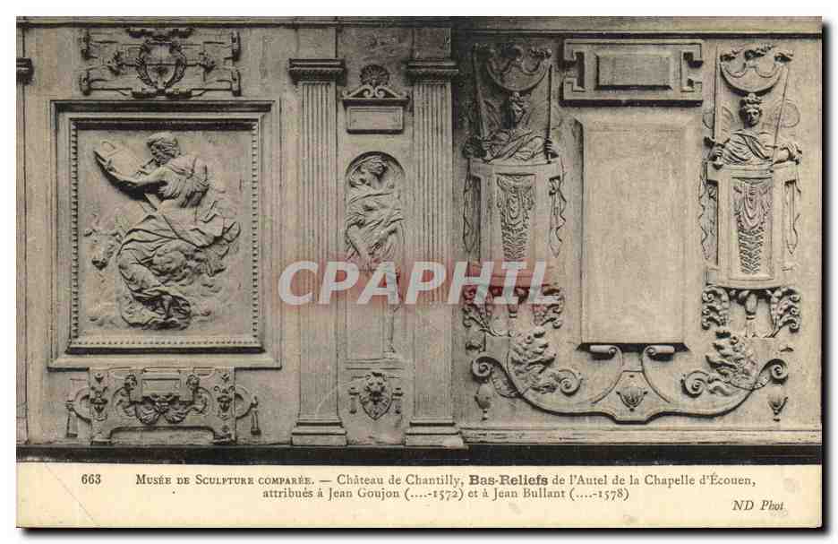 Museum of Comparative Sculpture — Château de Chantilly, Bas-Reliefs of the Altar of the Chapelle d'Écounen — attributed to Jean Goujon (1572) and Jean Bullant (1578)
