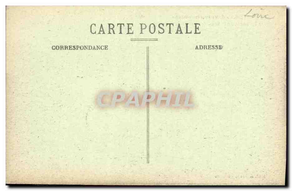 CPA Chateau de St Priest la Roche sur les bords de la Loire Environs de Roanne — Rückseite