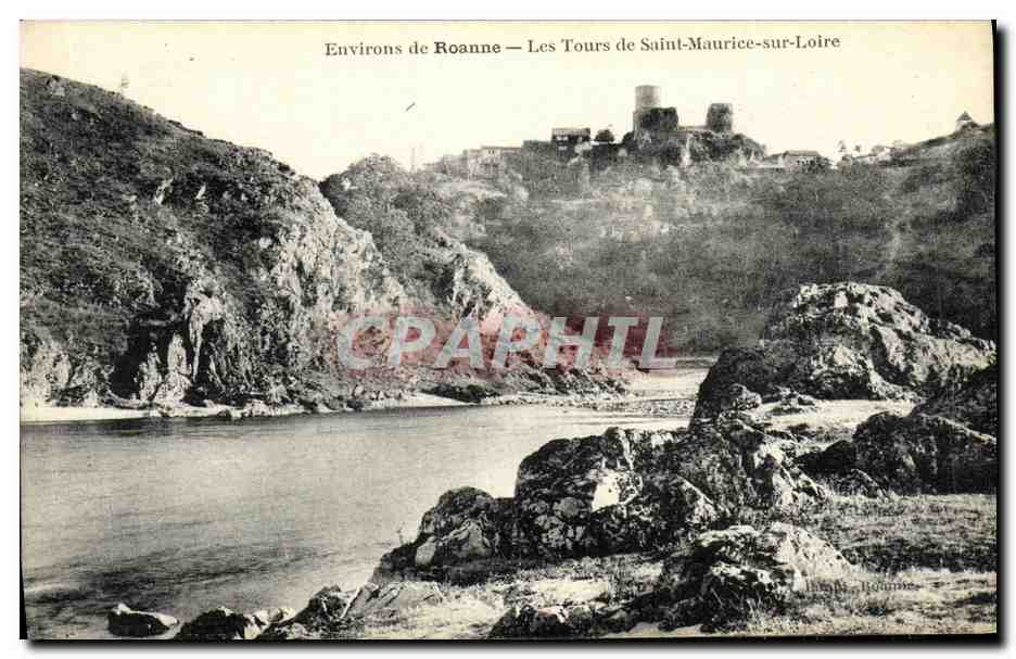 Environ de Roanne — Les Tours de Saint-Maurice-sur-Loire — Imprimerie de Roanne