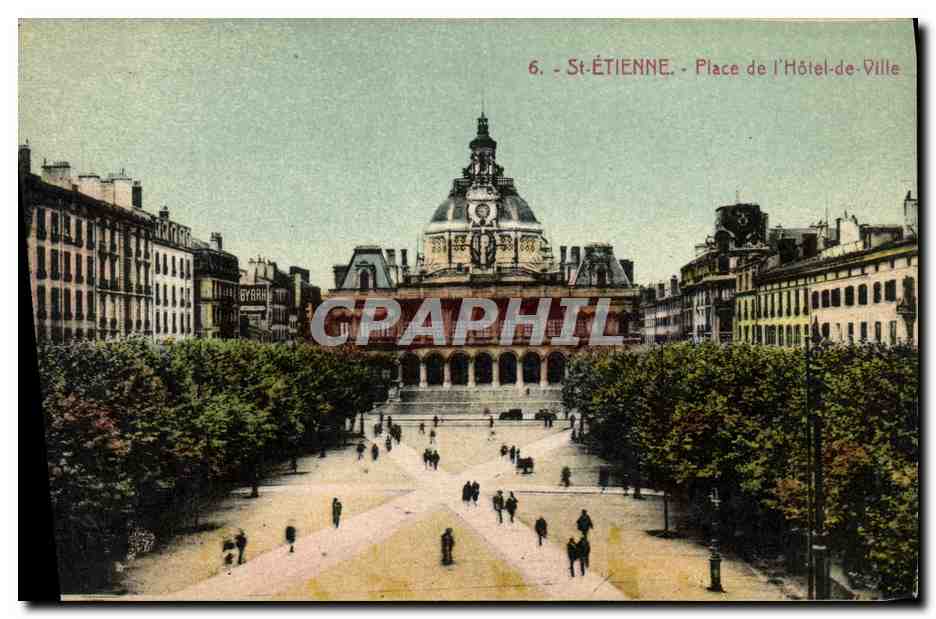 St-Étienne - Place de l'Hôtel-de-Ville — éditeur La Cigogne, n°6