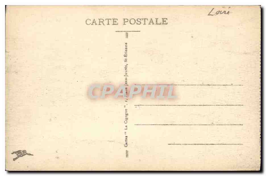 St-Étienne - Place de l'Hôtel-de-Ville — éditeur La Cigogne, n°6 — Rückseite