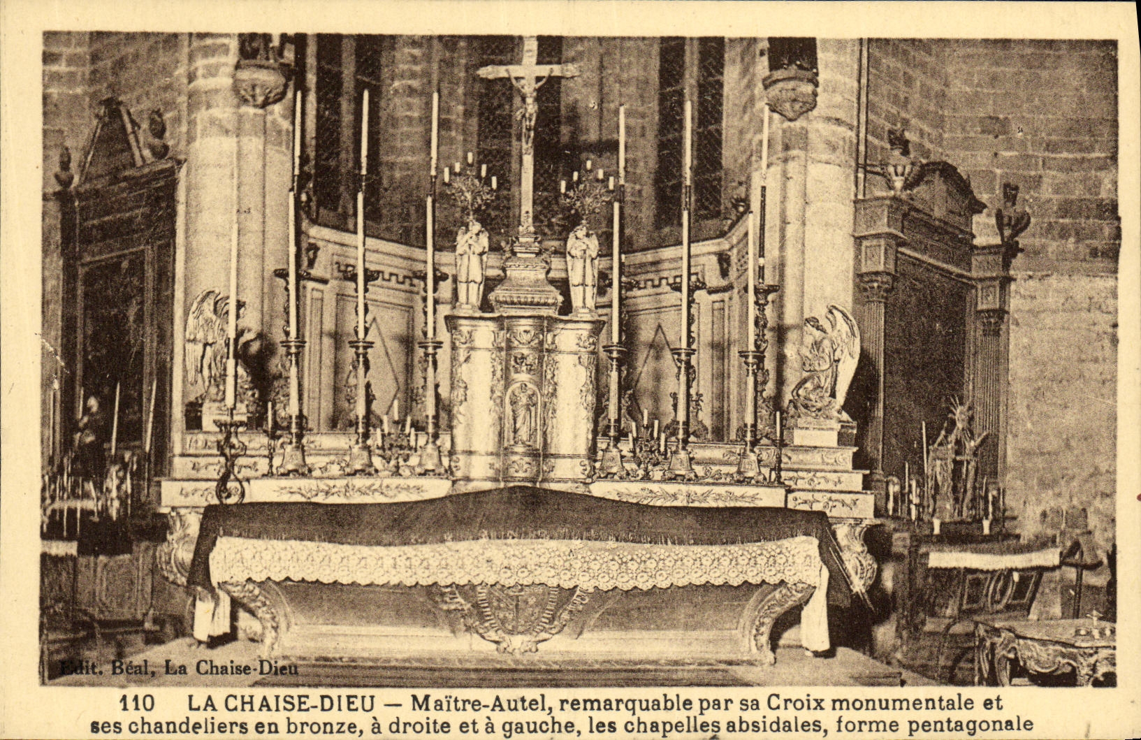 CPA La Chaise Dieu Maitre autel 