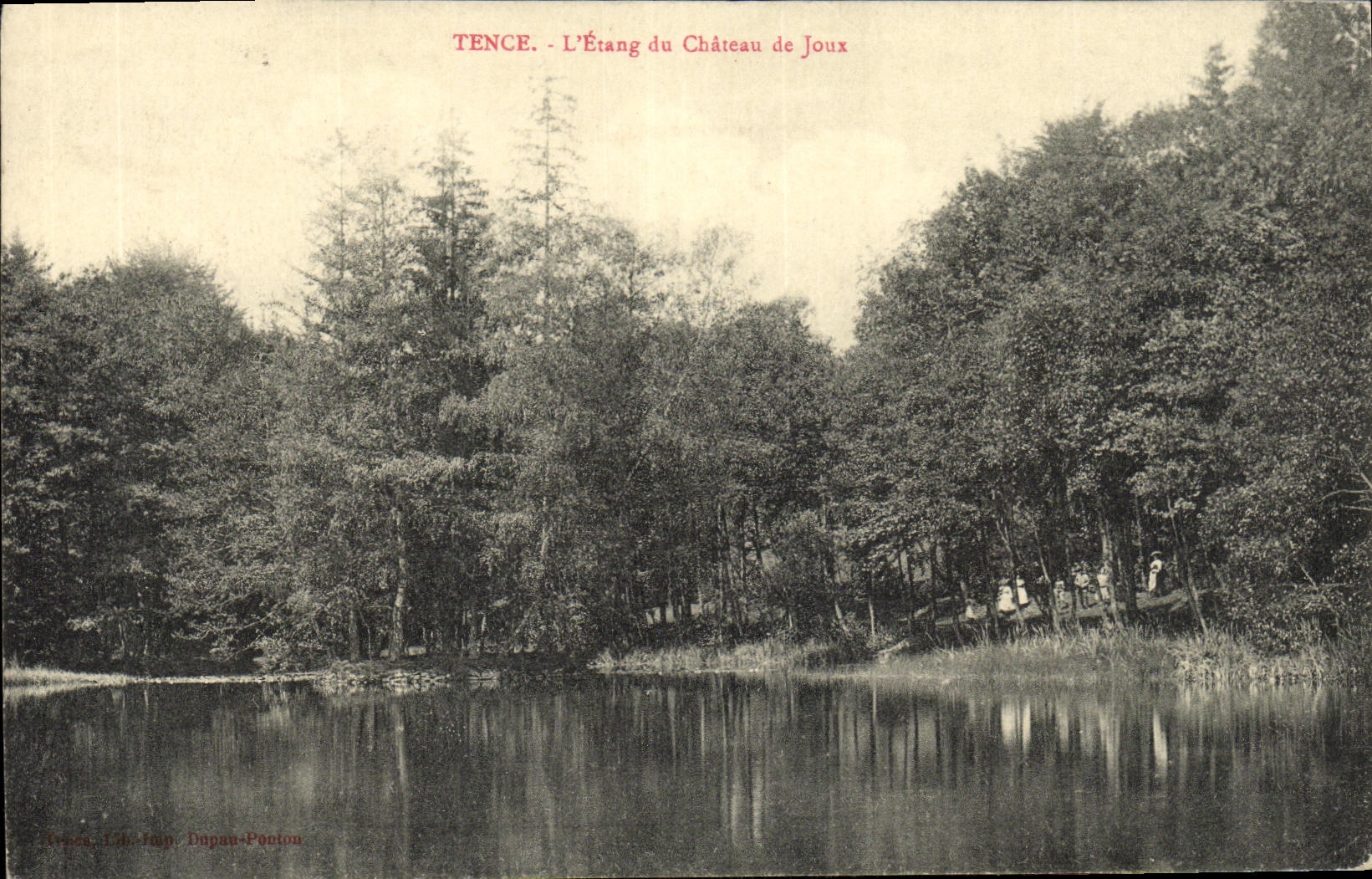CPA Tence L Etang du Chateau de Joux