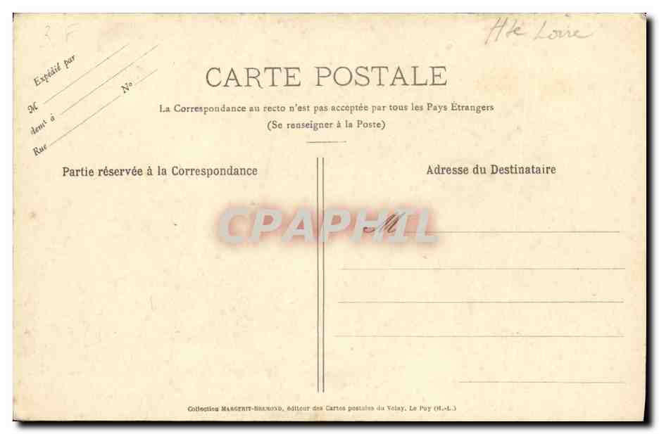 CPA Le Puy Le jardin public du Fer a cheval vue prise du musee — Verso