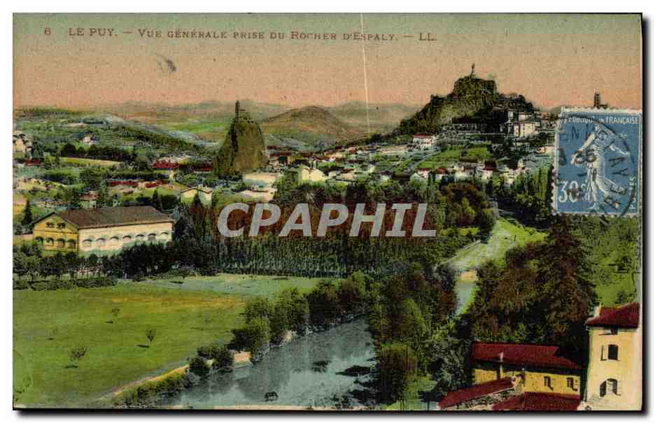 CPA Le Puy Vue Generale Prise Du Rocher d Espaly