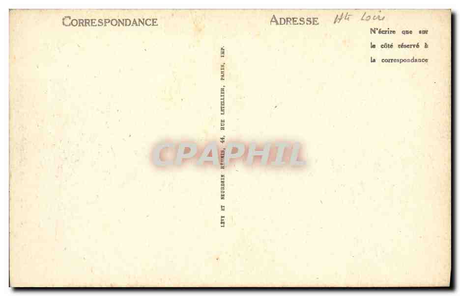 CPA Le Puy La Chapelle Saint Michel — Verso