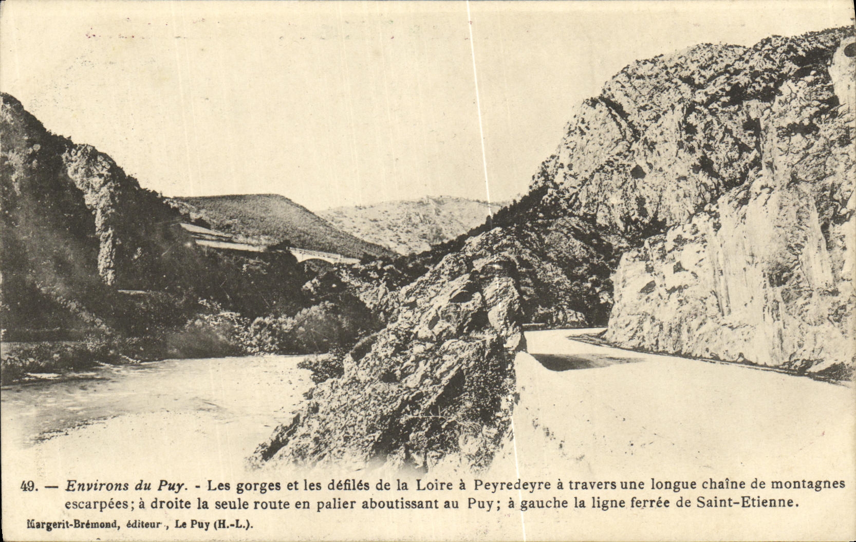 CPA Envrions du Puy Les gorges et les defiles de la Loire a Peyredeyre